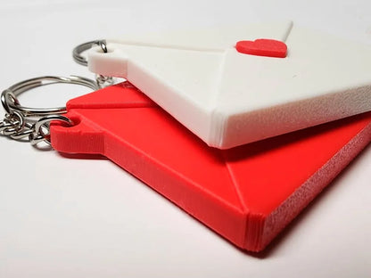 Mini Love Envelope Photo Keychain for Couples