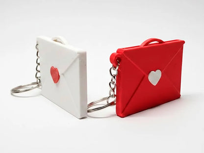 Mini Love Envelope Photo Keychain for Couples