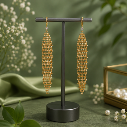 Golden Fringe Earrings