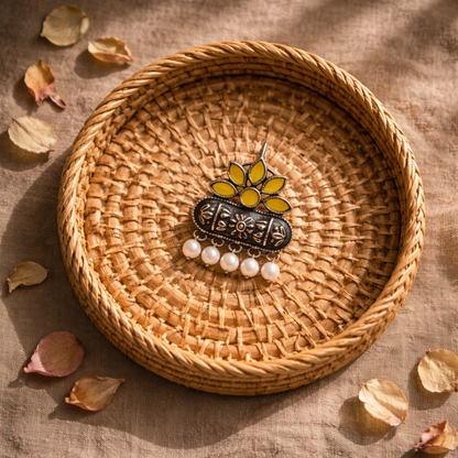 Royal Yellow Blossom Earrings