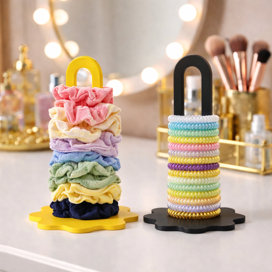 Elegant Scrunchie & Hair Tie Organizer Stand