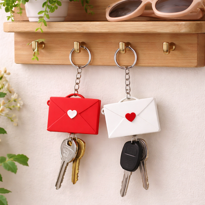 Mini Love Envelope Photo Keychain for Couples