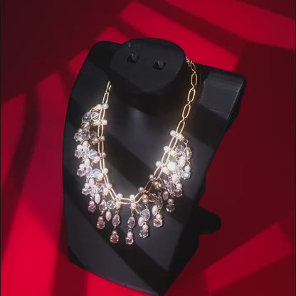 Royal Pearl Crystal Necklace